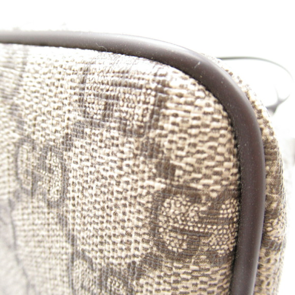 Gucci GG Supreme Tote Bag Canvas Beige Black - Picture 9 of 9